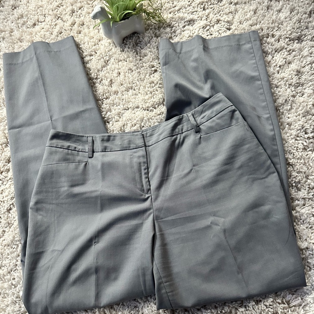 Apt 9 Curvy Fitlight grey business casual work professional slacks dress… - Picture 1 of 5